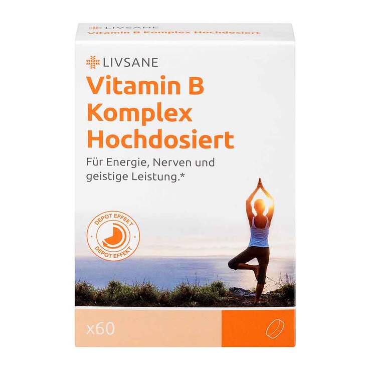 Livsane Vitamin B Komplex hochdosiert Retard-Tabletten, 60 St