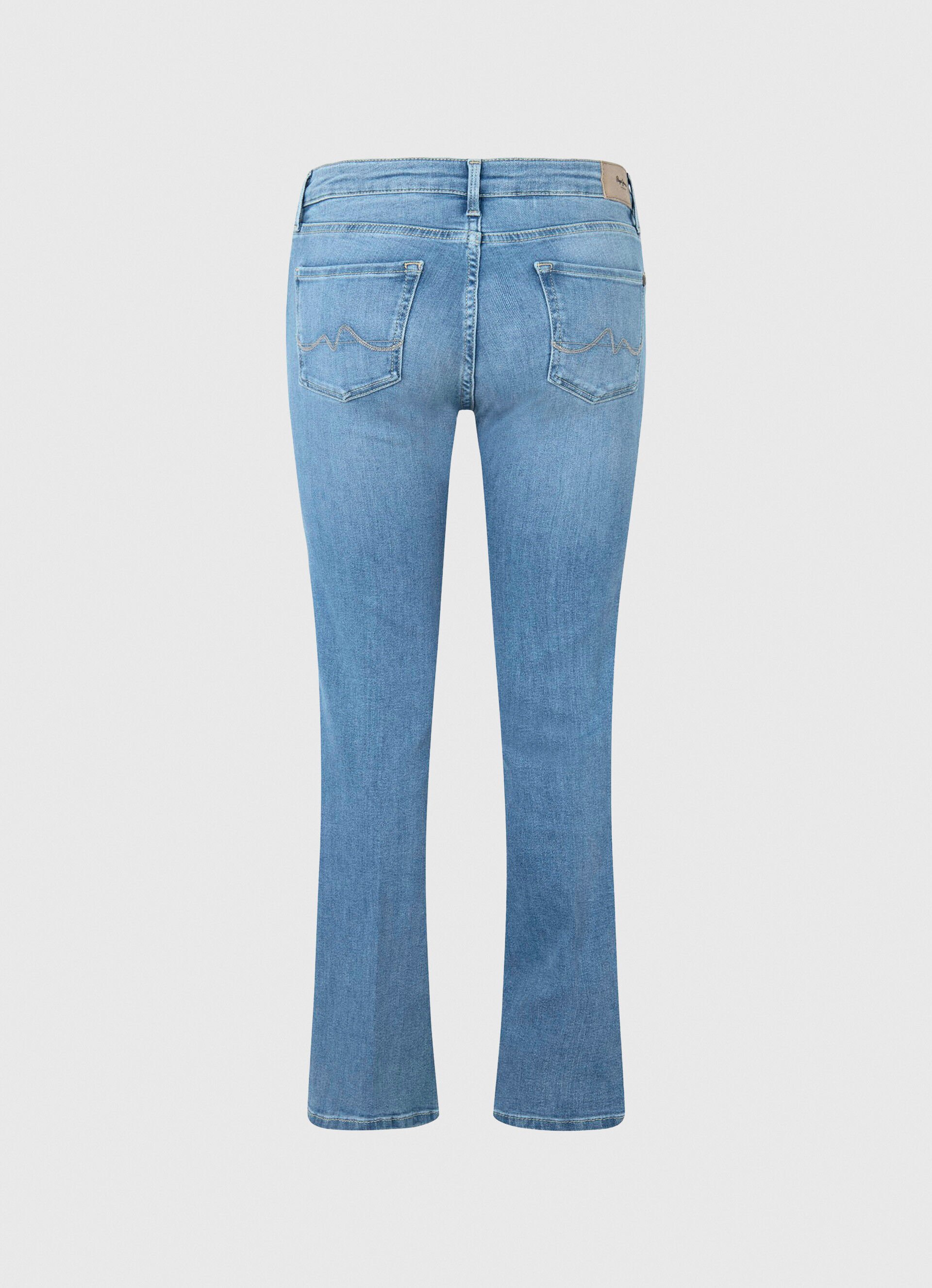 Calça jeans Aubrey Fit Slim Tamanho Médio - jeans