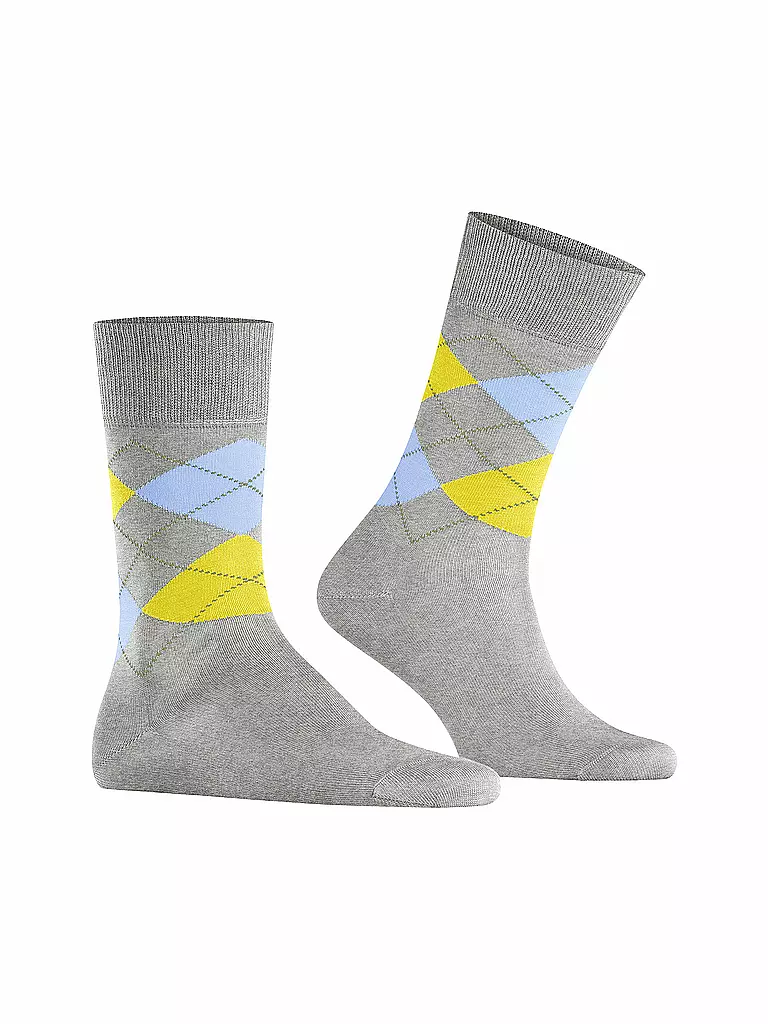 BURLINGTON Herren Socken 40-46 MANCHESTER light grey melange hellgrau