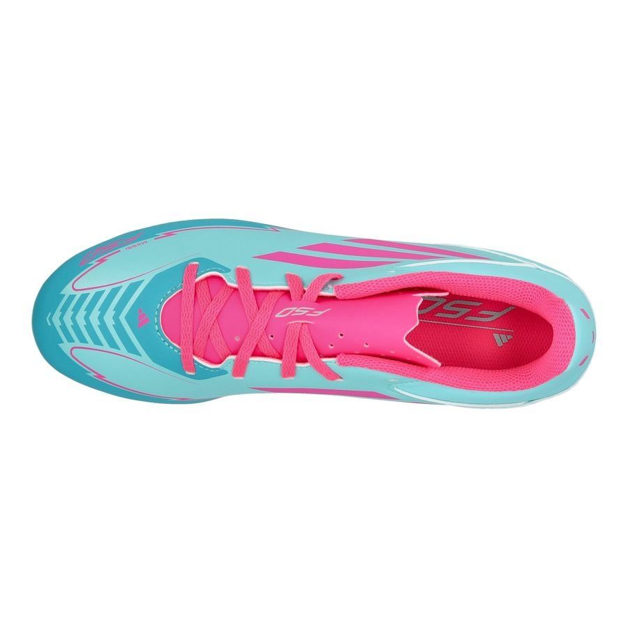 adidas F50 Messi Club FxG La Vida Tropical - Flash Aqua/Lucid Pink/Lucid Cyan