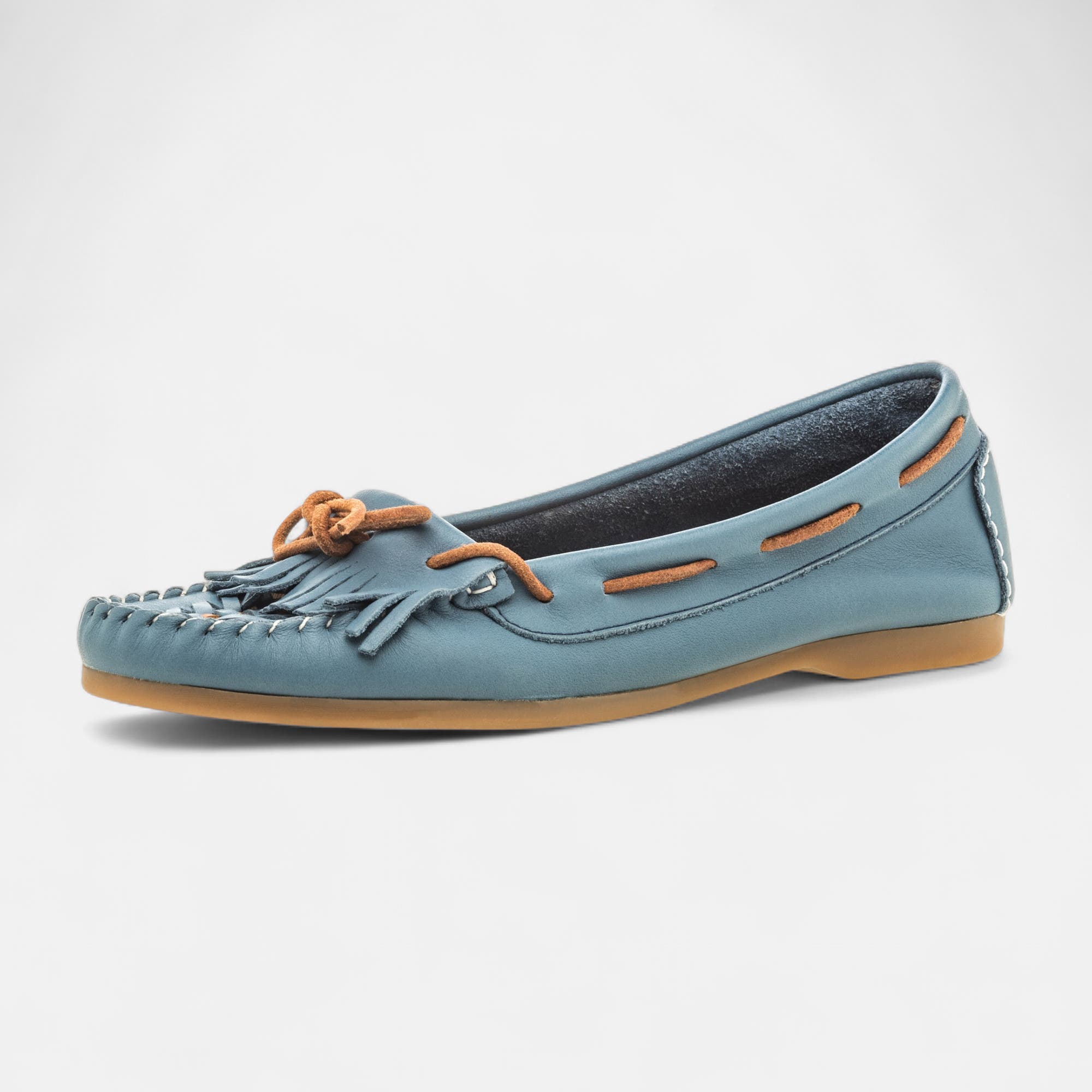 Mocassins Femme en cuir jeans