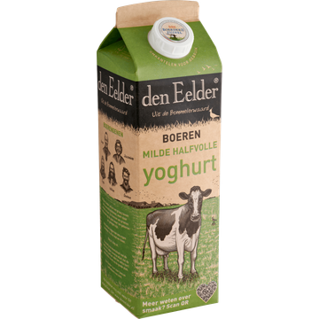 Den Eelder Boeren Milde Halfvolle Yoghurt 1 L