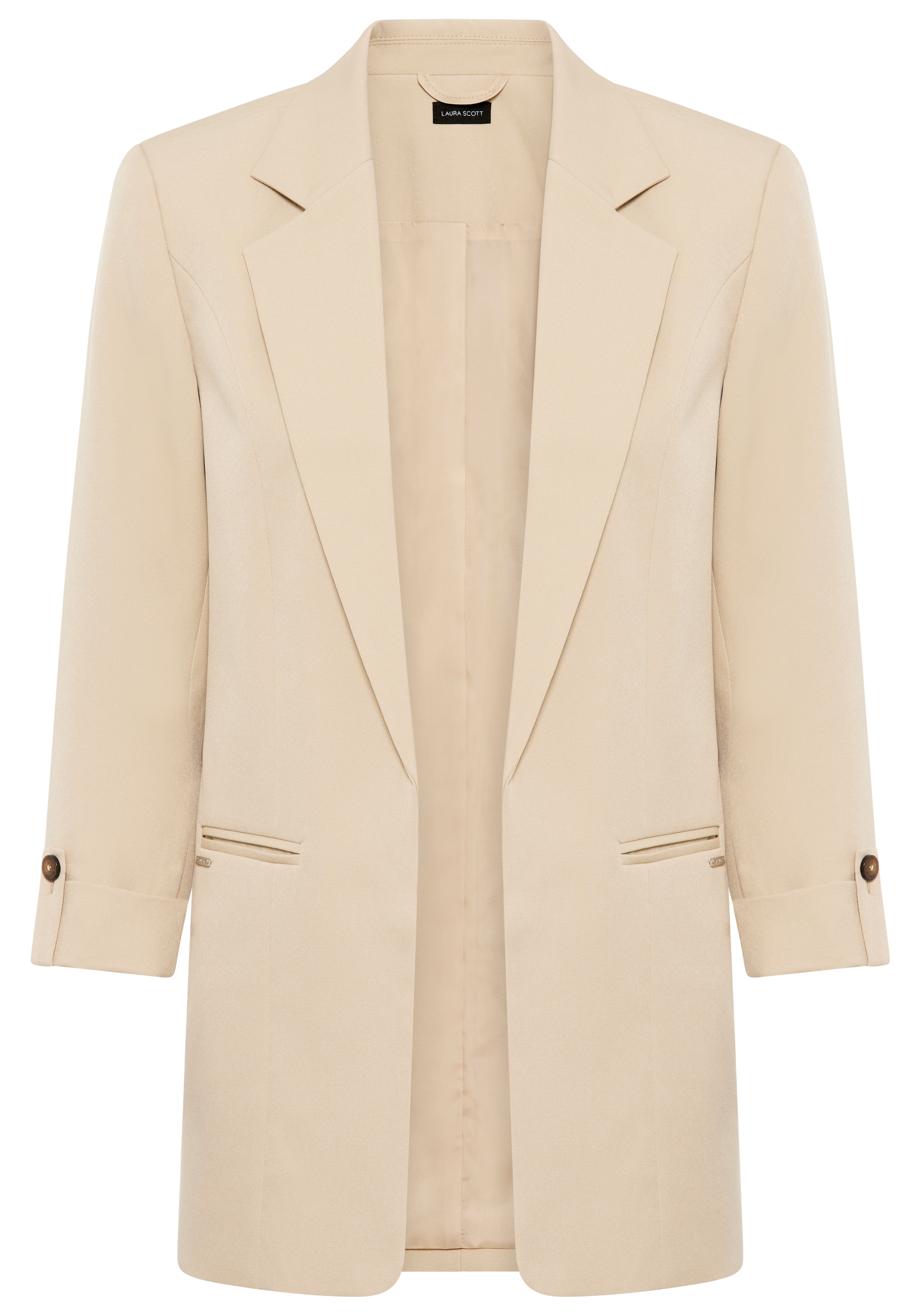 Laura Scott Longblazer mit Knopf am Ärmel