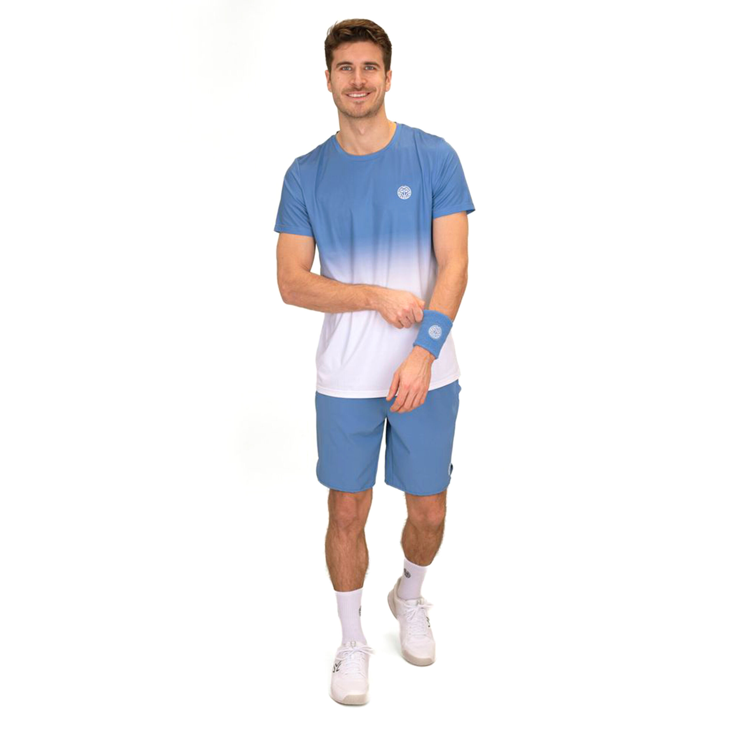 BIDI BADU Crew Gradiant T-shirt Hommes - Bleu , Blanc