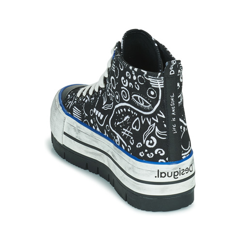 Desigual - SHOES CRUSH ARTE - Noir / Blanc