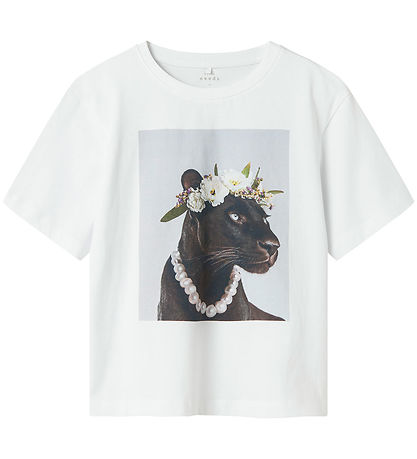 Name It T-Shirt - NkfVotea - Bright White/Panther