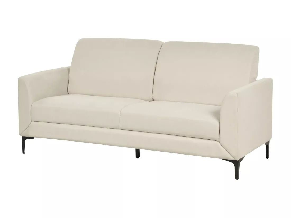Canapé 3 places en tissu beige FENES