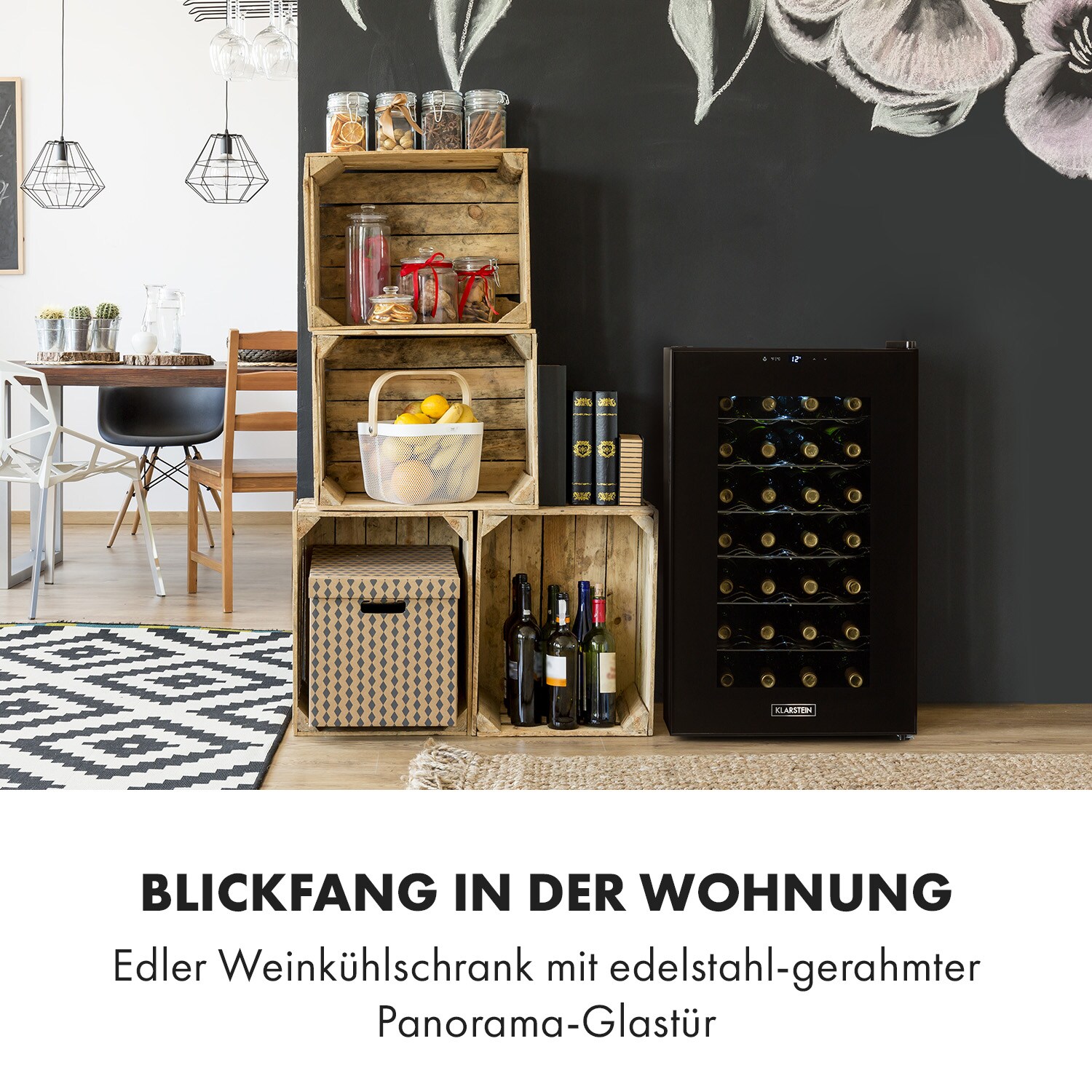 Barolo 28 Uno Weinkühlschrank 70 Liter 11-18°C SingleZone