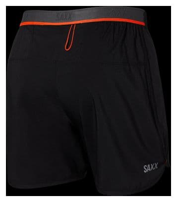 Short 2-en-1 Saxx Hightail Run 5in Noir