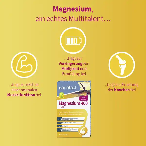 Magnesium 400 Kautabletten