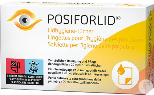 Ursapharm Posiforlid Lingettes Pour L’Hygiène Des Paupières 20 Pièces