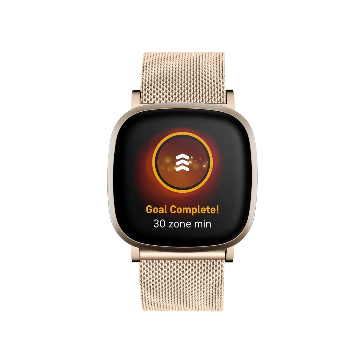 Klokkerem til Fitbit Versa 3 / Sense i gullfarget rustfritt stål