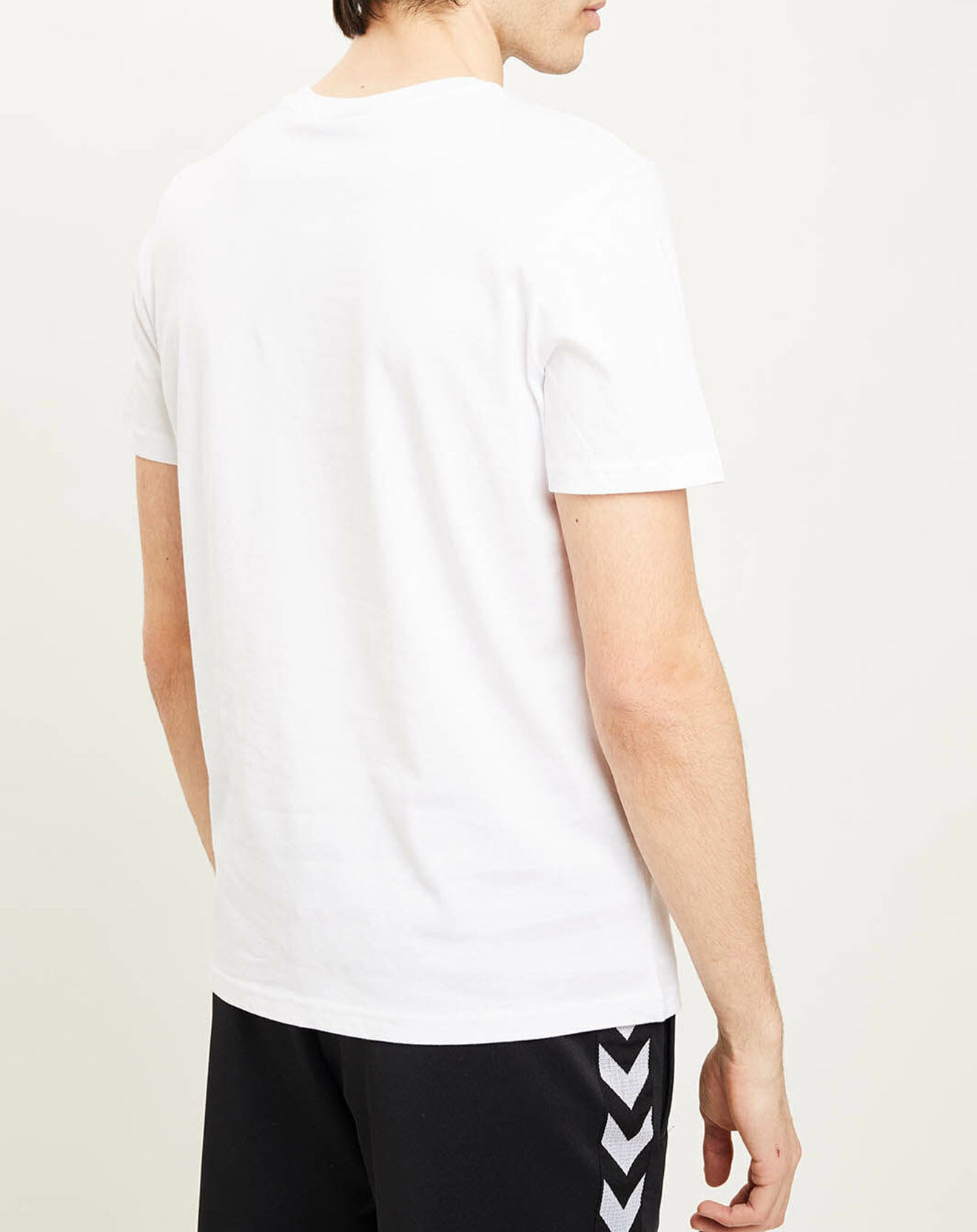 Hummel T-Shirt en Coton organique à gros logo blanc