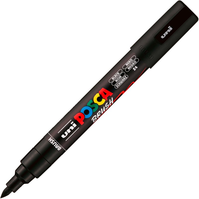 Marqueur Posca PC5BR pointe pinceau 1 à 4 mm