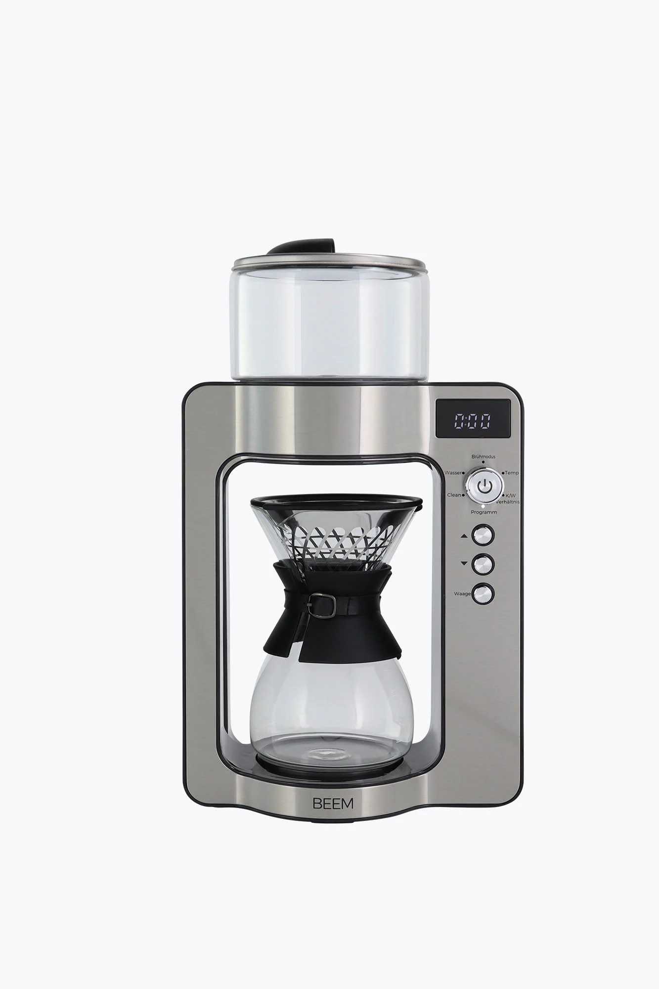 BEEM Kaffeemaschine Pour Over mit Kaffeewaage 1500W Edelstahl/schwarz