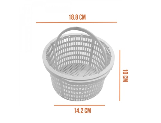 LINXOR - Panier rond pour skimmer de piscine - diam 18.8 cm - blanc