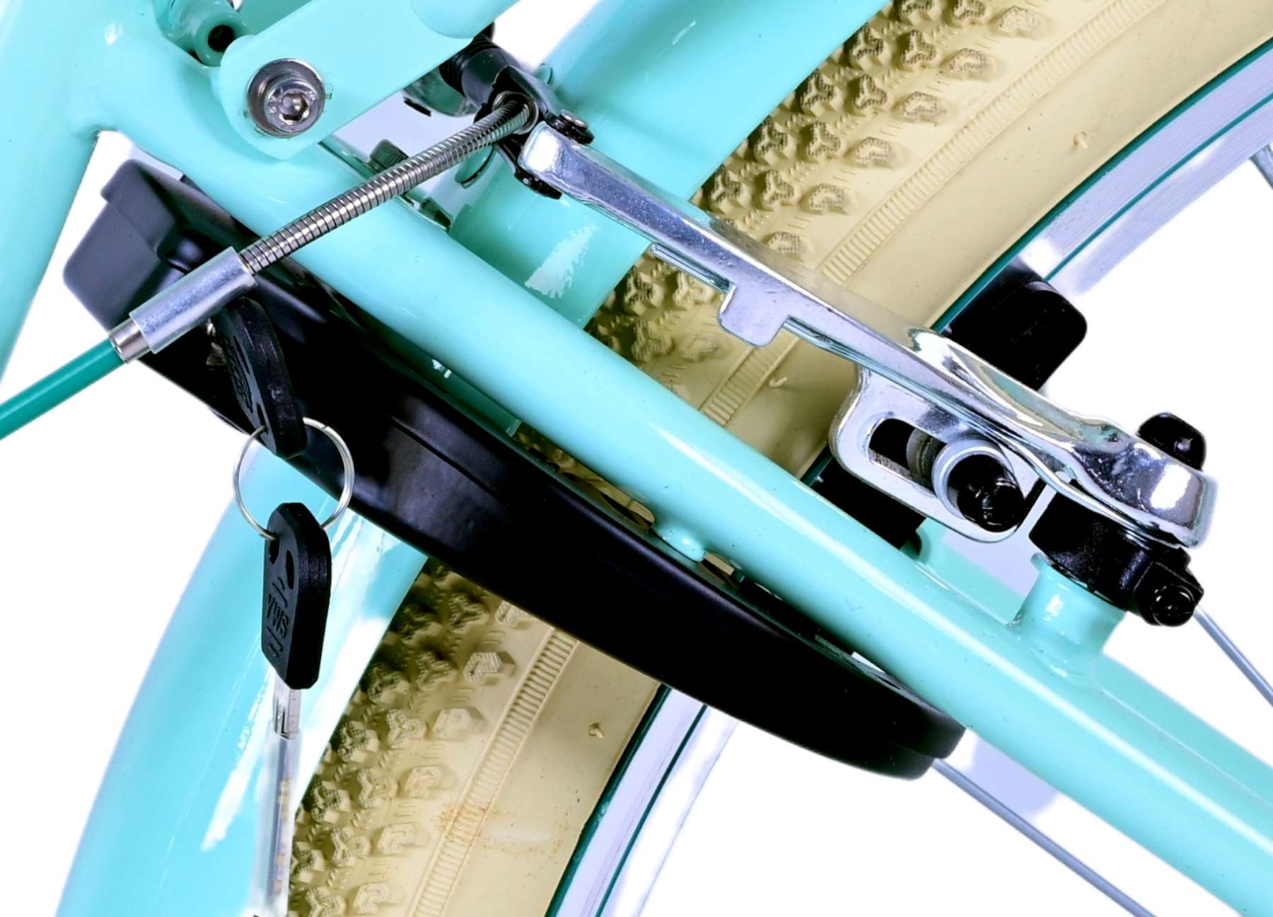 TPFSports Excellent Kinderfahrrad - Mädchen - 26 Zoll - Rücktritt + Handbremse - Grün