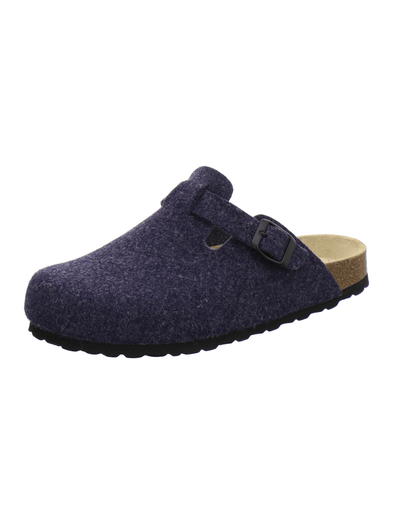 Filz Hausschuhe Herren blau