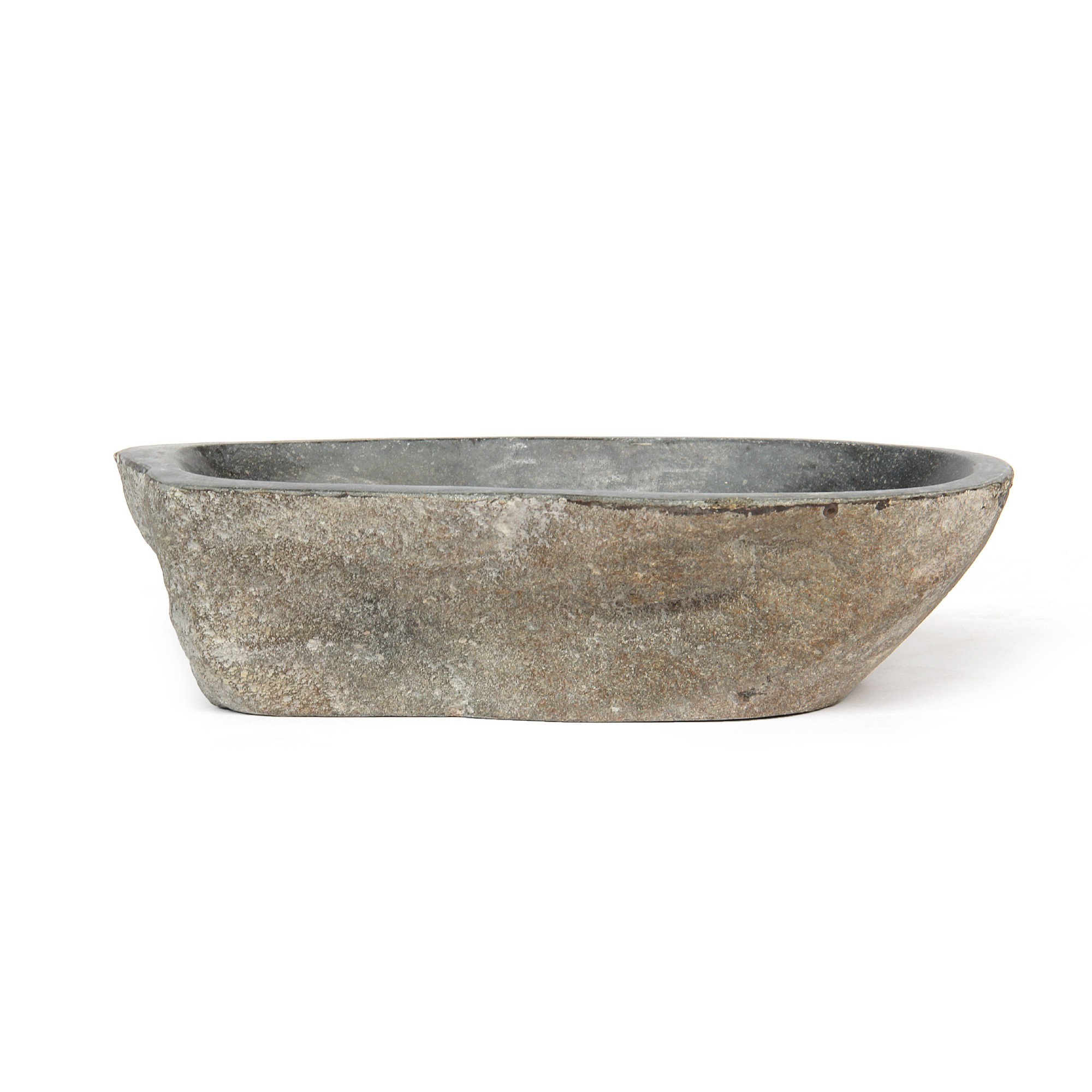 Steinschalen aus Flusskiesel, natur, B 19-30 cm, H 7-8 cm von fischer's lagerhaus
