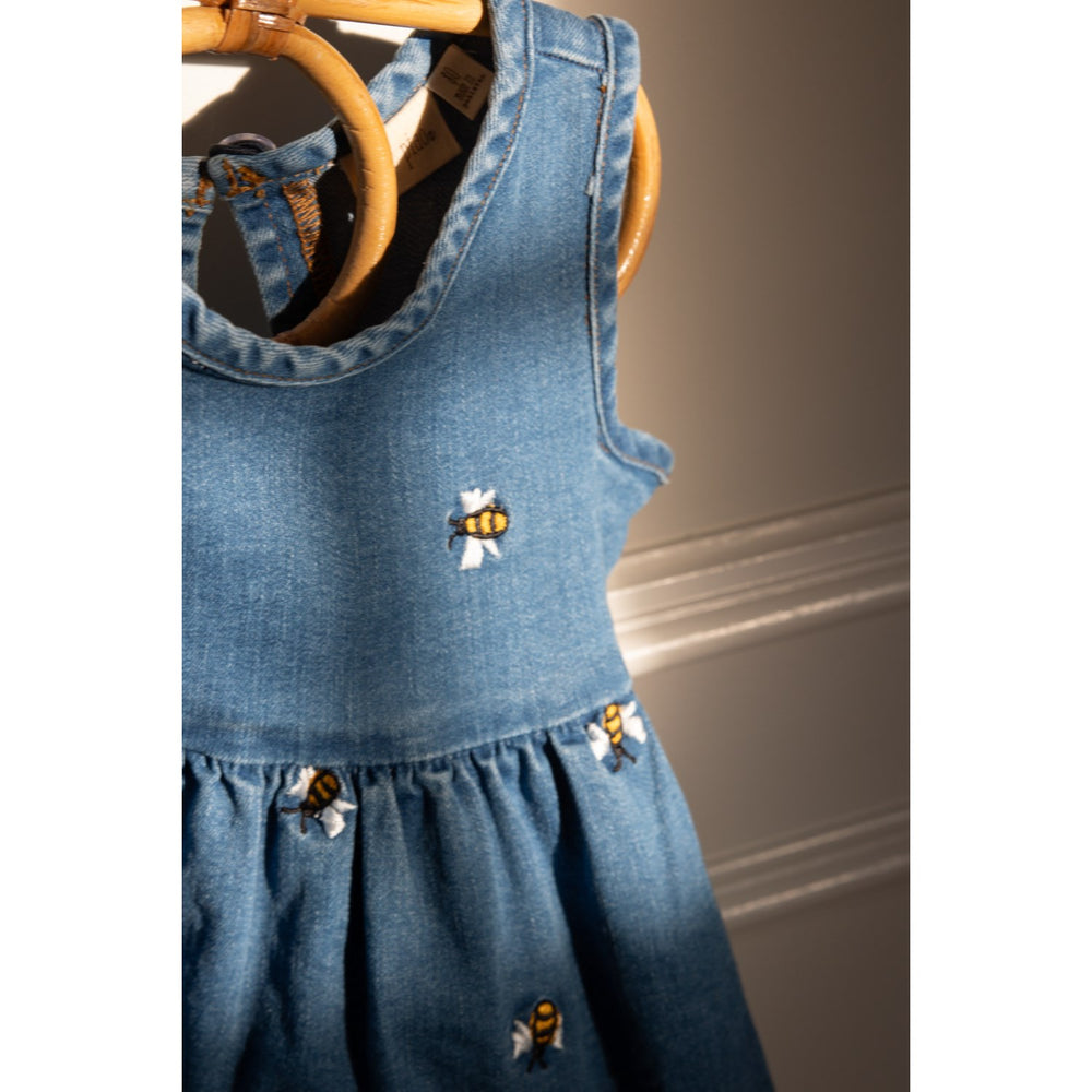 Køb Petit Piao Light Blue Denim Emb Ppjubii S_L Denim Kjole