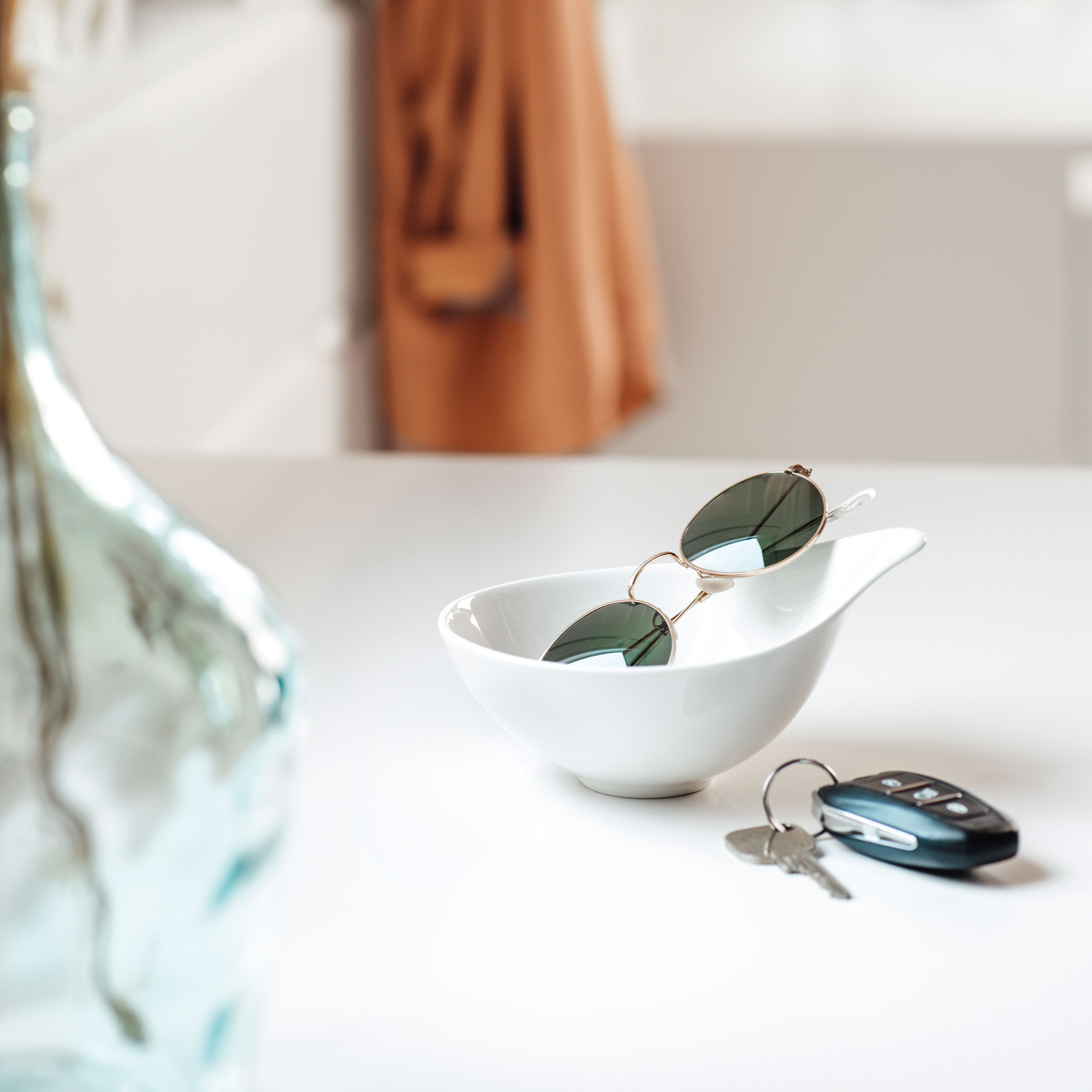Flow Dessert bowl White, 10.2 oz, Premium Porcelain