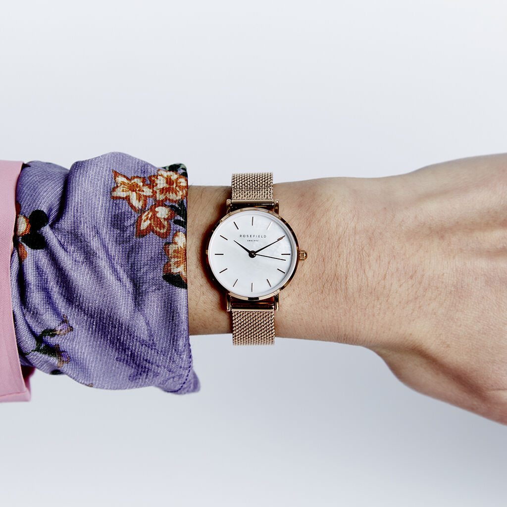 Montre Rosefield The Small Edit Blanc