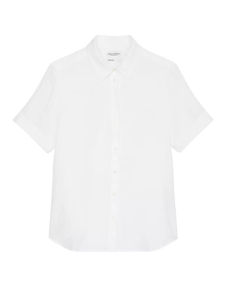MARC O'POLO Leinenbluse weiss