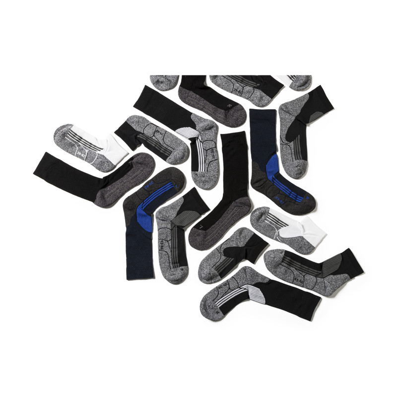 Coolmax sportsokken 35/38 - wit/grijs - 2 paar