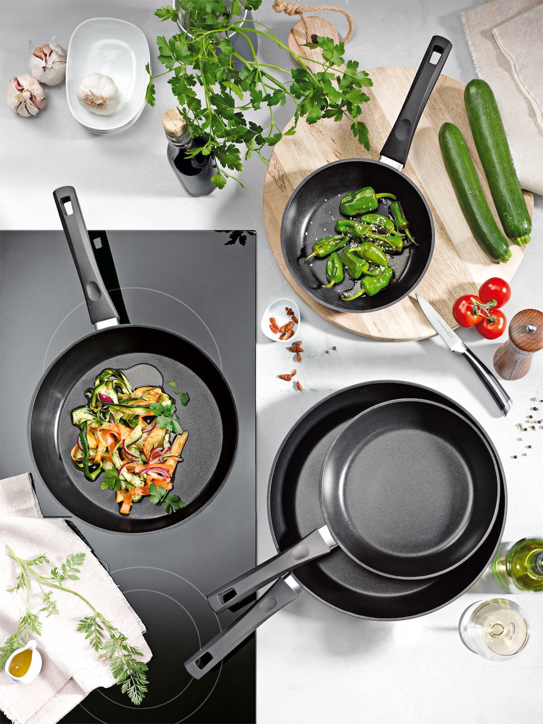 bongusto Pfanne BUENO 28 cm Aluminium schwarz