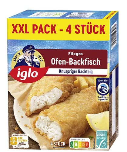 iglo ASC Filegro Ofen-Backfisch XXL-Pack