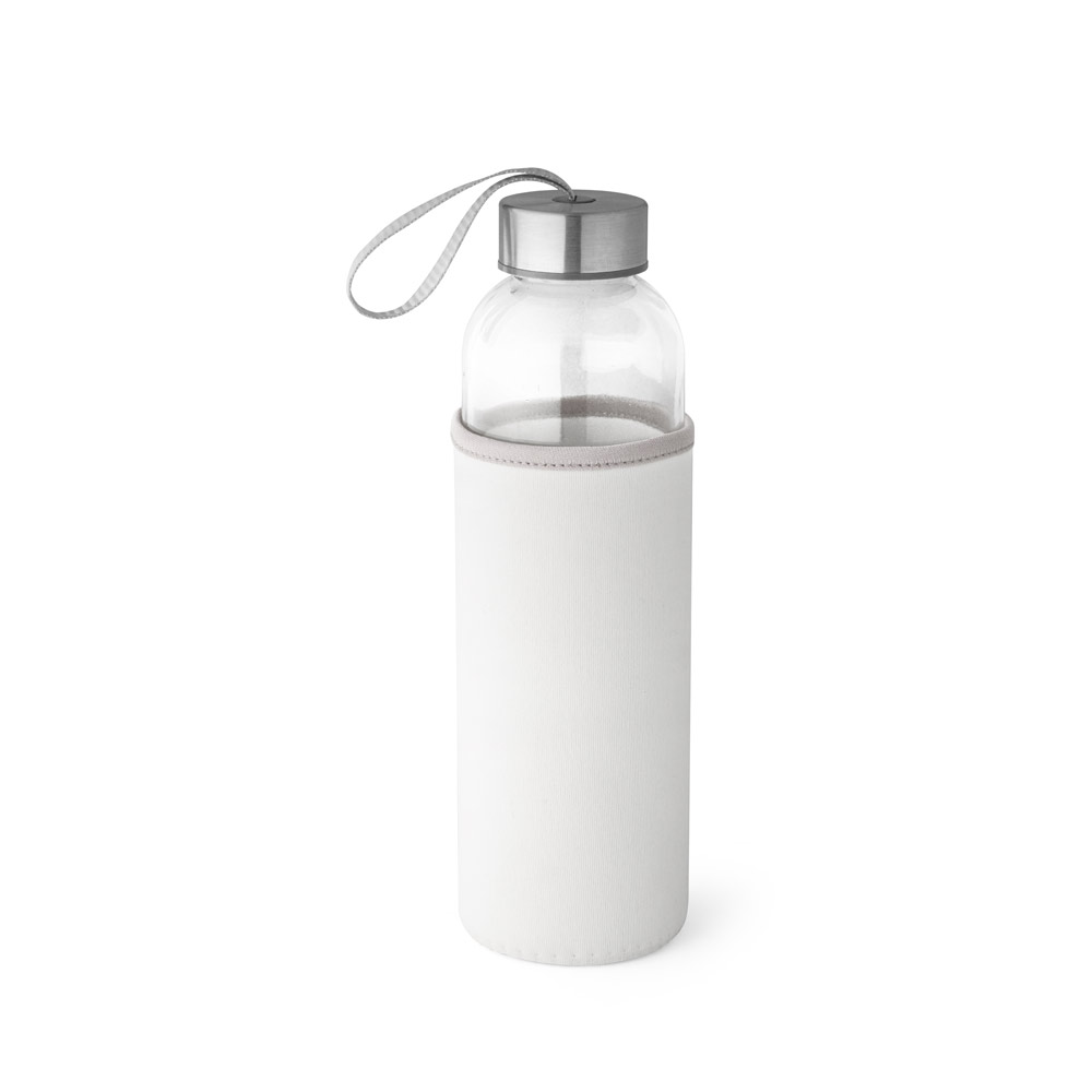 hi!dea 94646 - Bouteille de sport en verre et acier inoxydable 520 mL