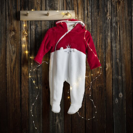 Noël Sur-pyjama   Rouge Santa        de               P'tit bisou