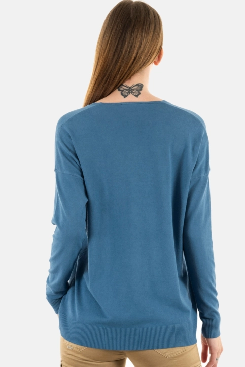 pull léger lauren vidal ple8001 denim