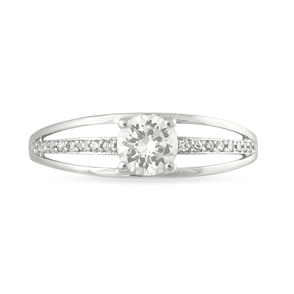 Bague Nevae Or Blanc Oxyde De Zirconium