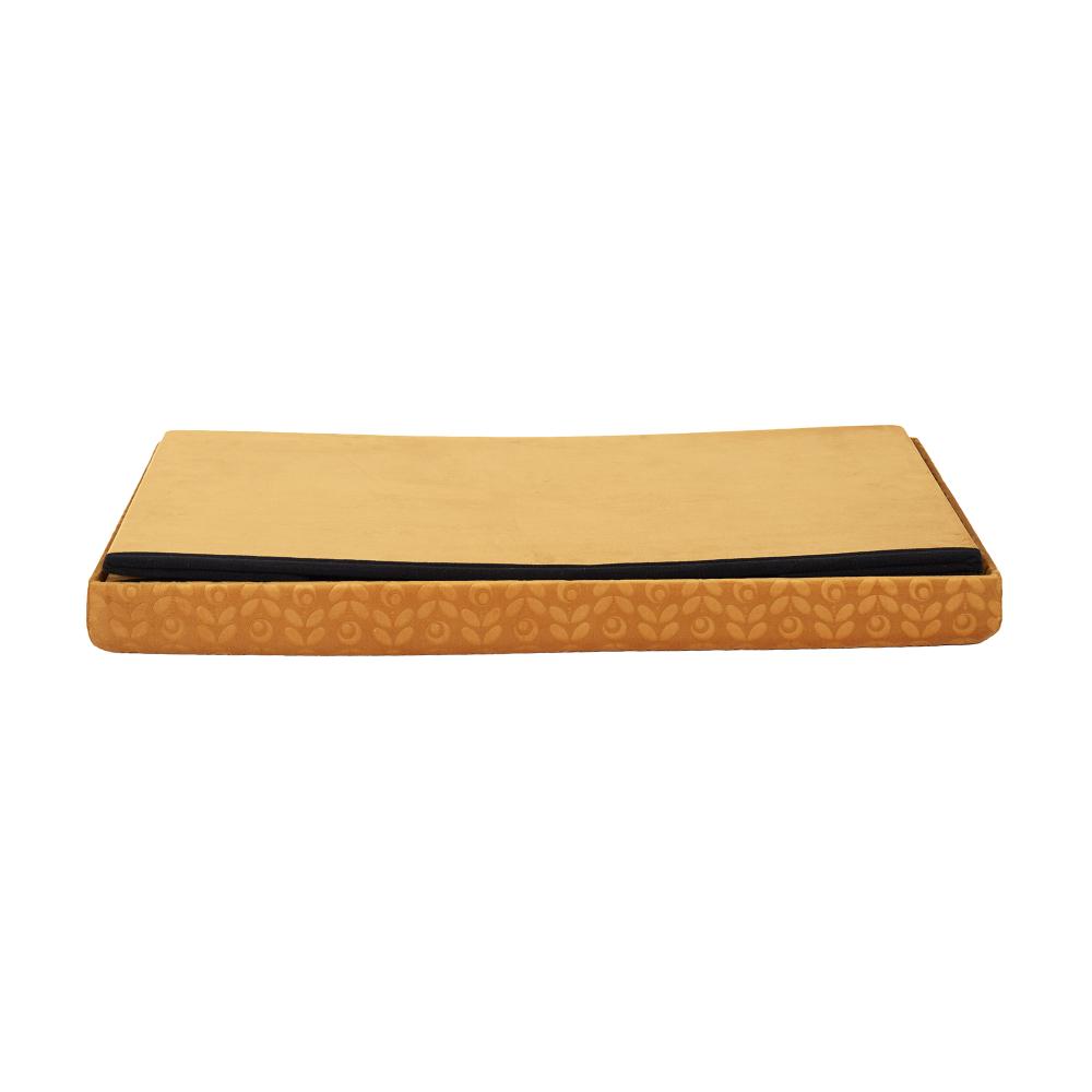COFFRE BANC PLIABLE RETRO MOUTARDE