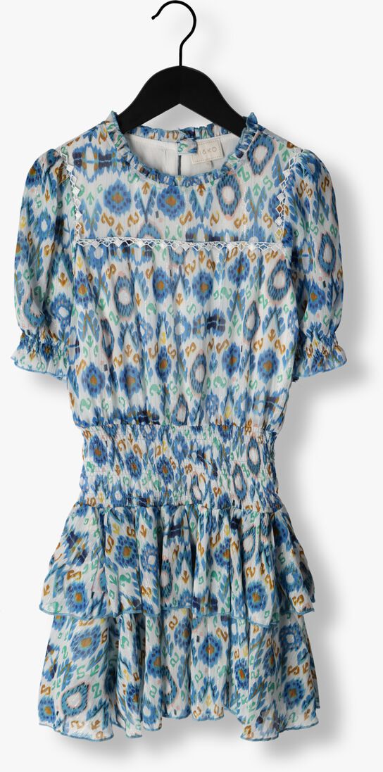 AI&KO blauwe ai&ko mini jurk bellamy