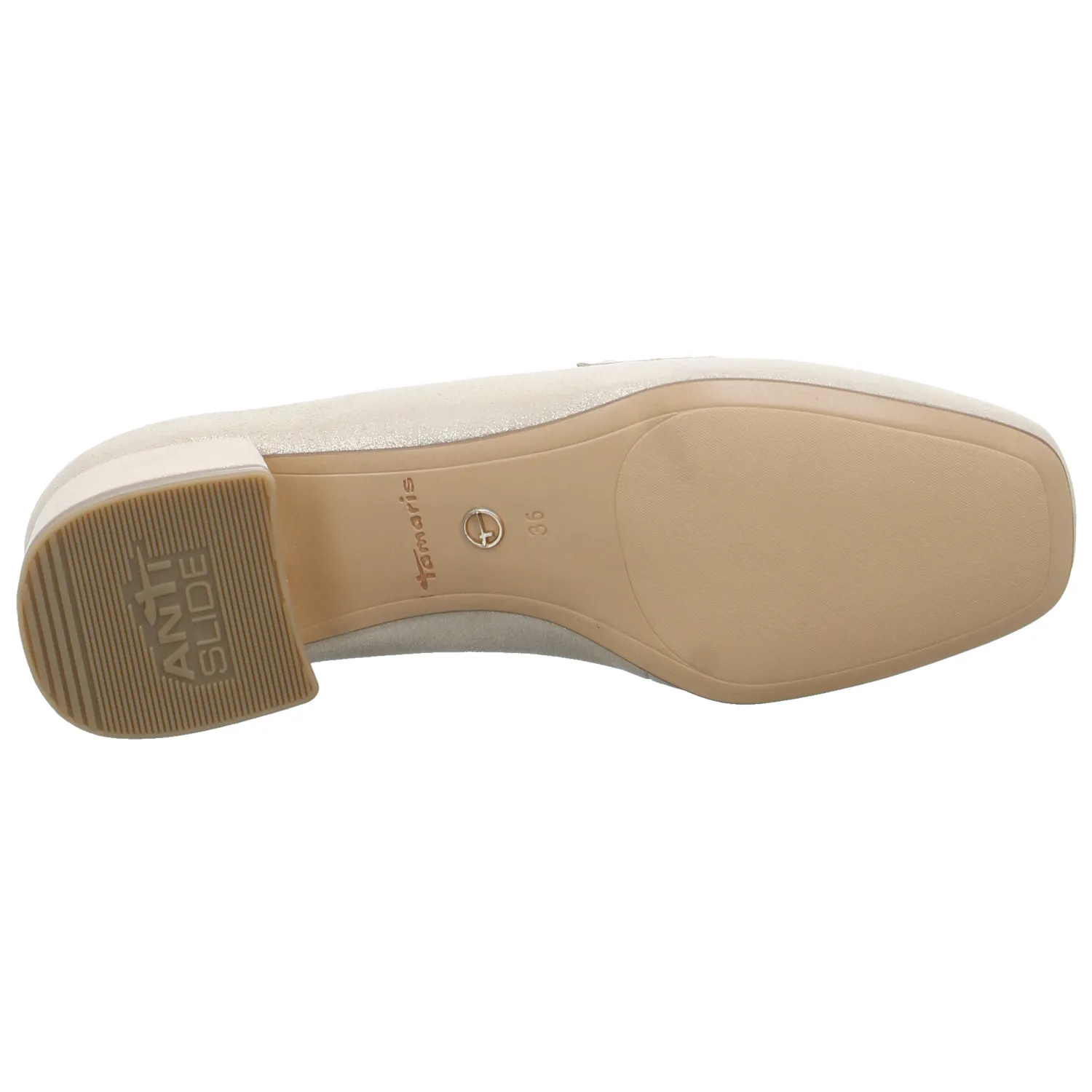 TAMARIS Slipper Beige Leder
