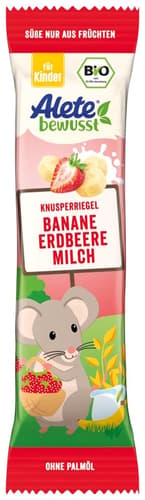 ALETE Bio Knusperriegel Banane Erdbeer Milch ab 1 Jahr