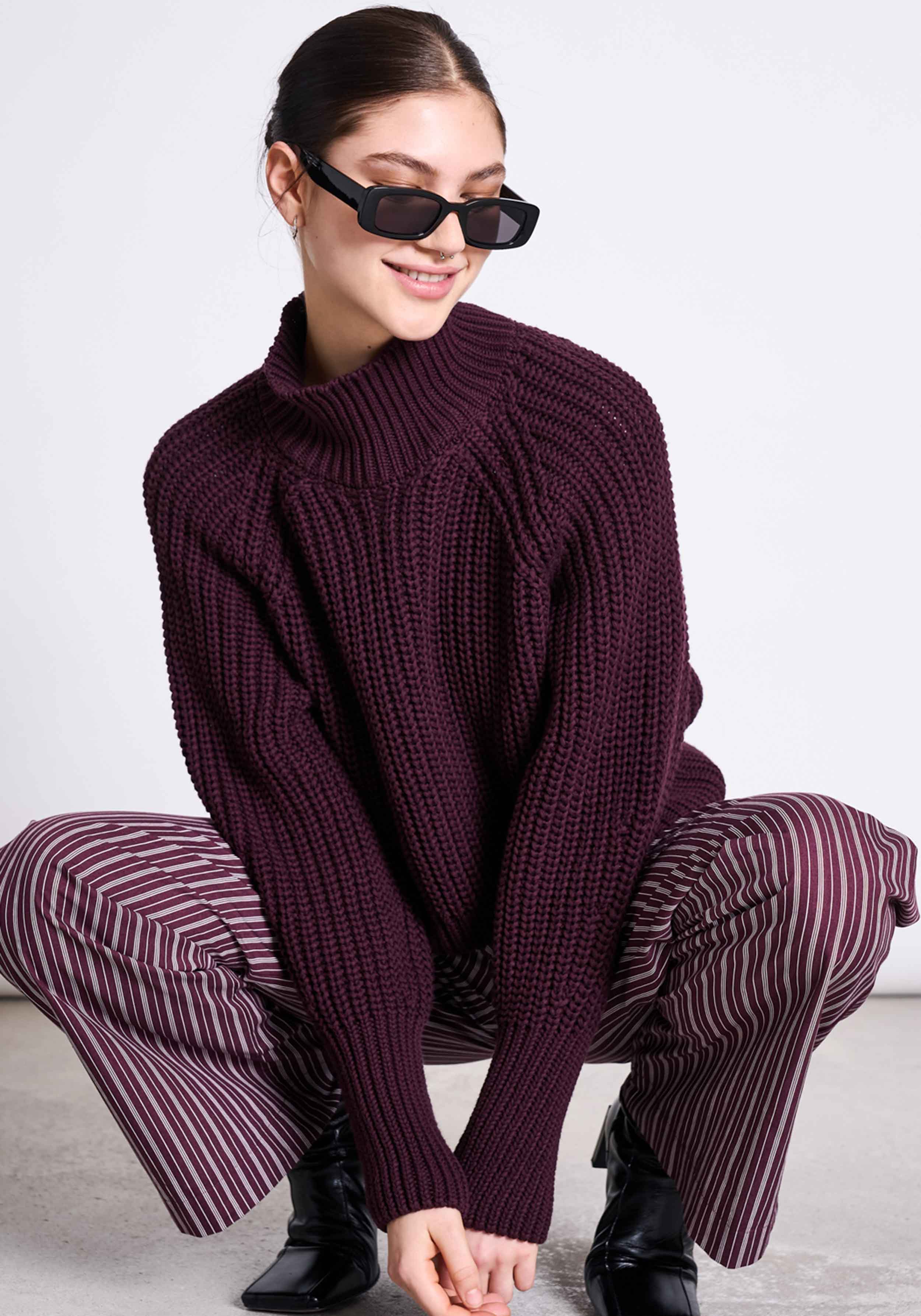 Jan 'n June Stoffhose Soby Cherry Lacquer/White Striped