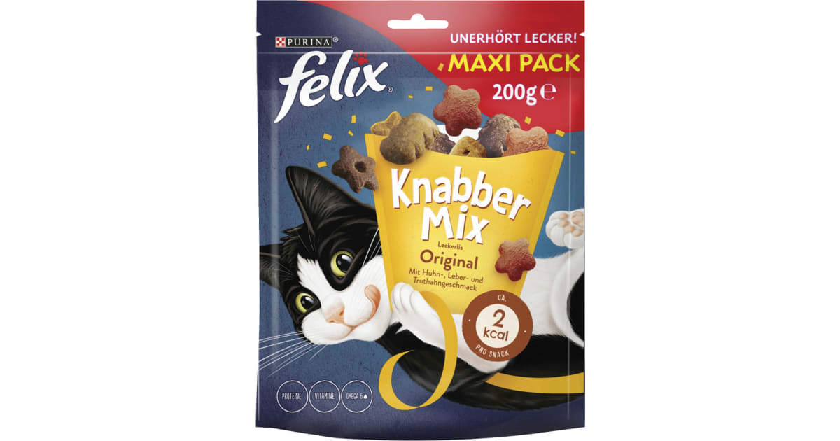 PURINA Felix Knabber Mix Original 5 x 200 gr