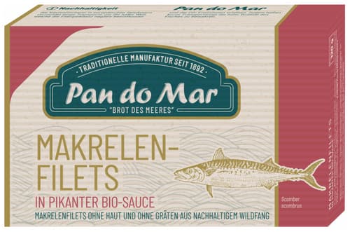 Pan do Mar Makrelenfilets in pikanter Bio-Soße
