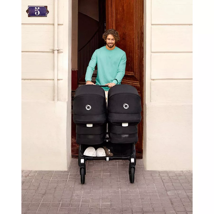 bugaboo Zwillingswagen Donkey 5 Twin Complete GraphiteGrey Melange