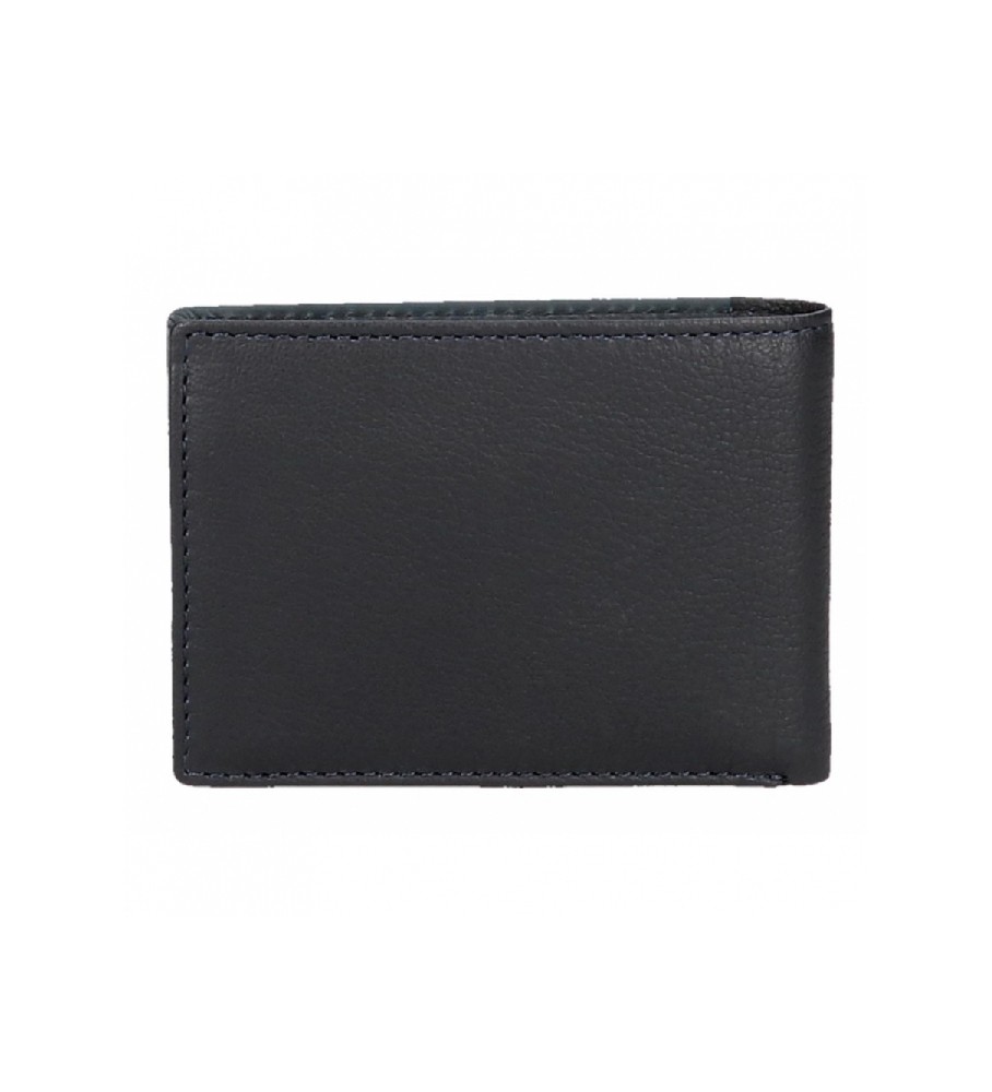 Carteira Joumma Bags Adept Jim Simple Azul Marinho - 11x8x1cm -