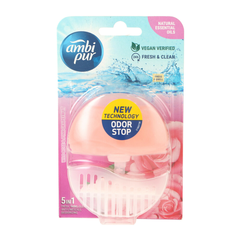 Ambi Pur Toiletblok Starterkit 5in1 Wild Rose & Pink Grapefruit