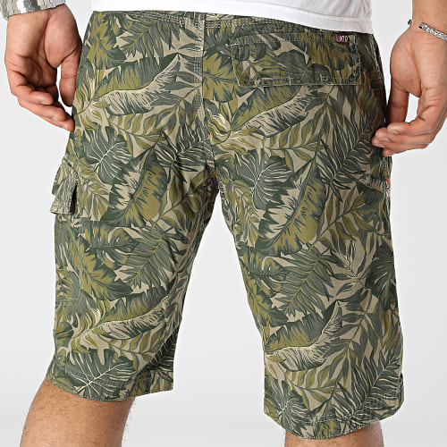 Short Cargo Vert Kaki Floral