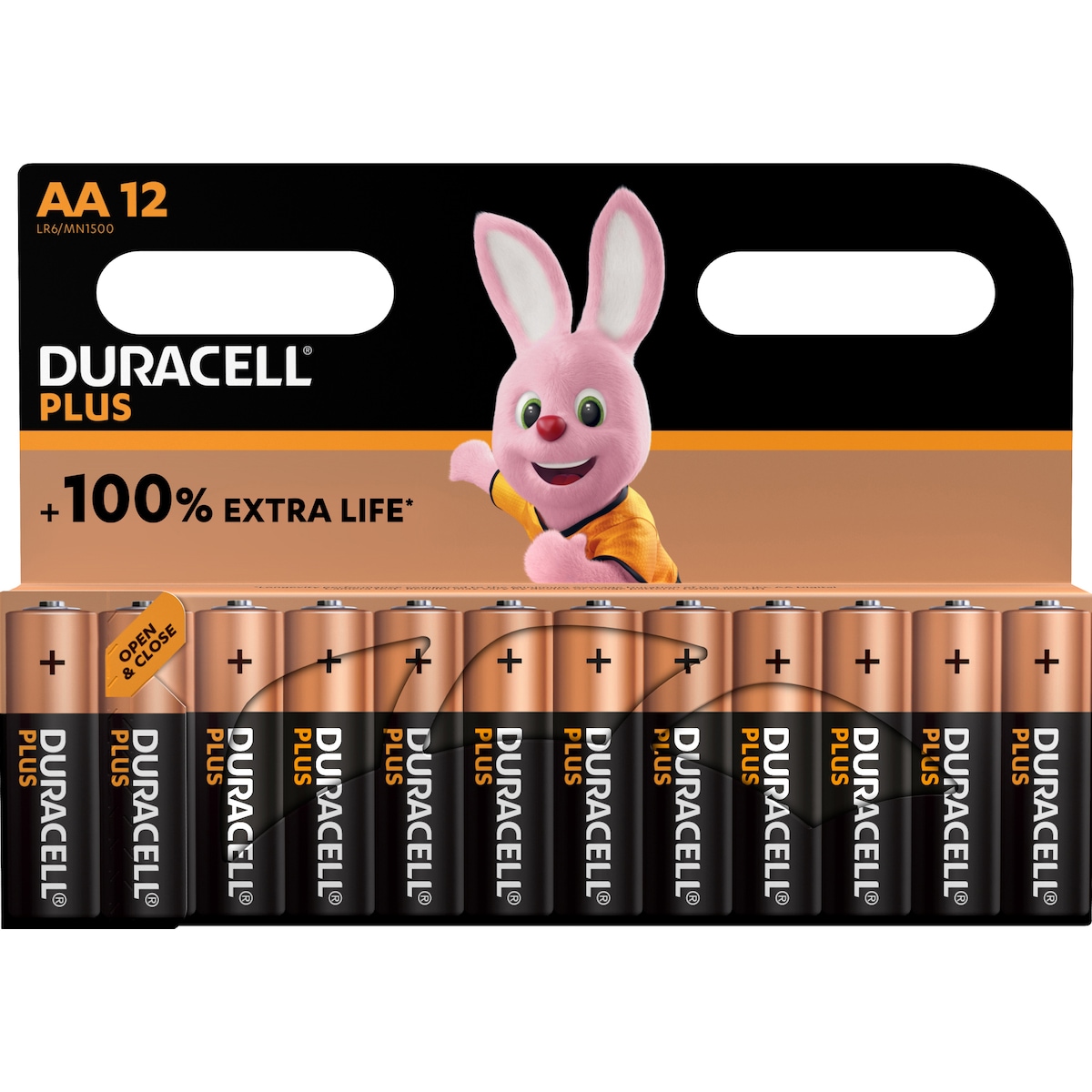 Duracell Plus Power AA batteri (12-pakk)