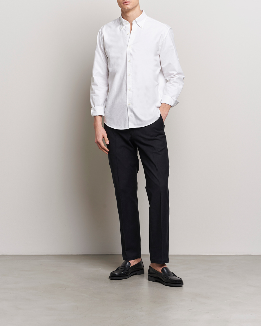 Oscar Jacobson Reg Fit BD Casual Oxford Optical White