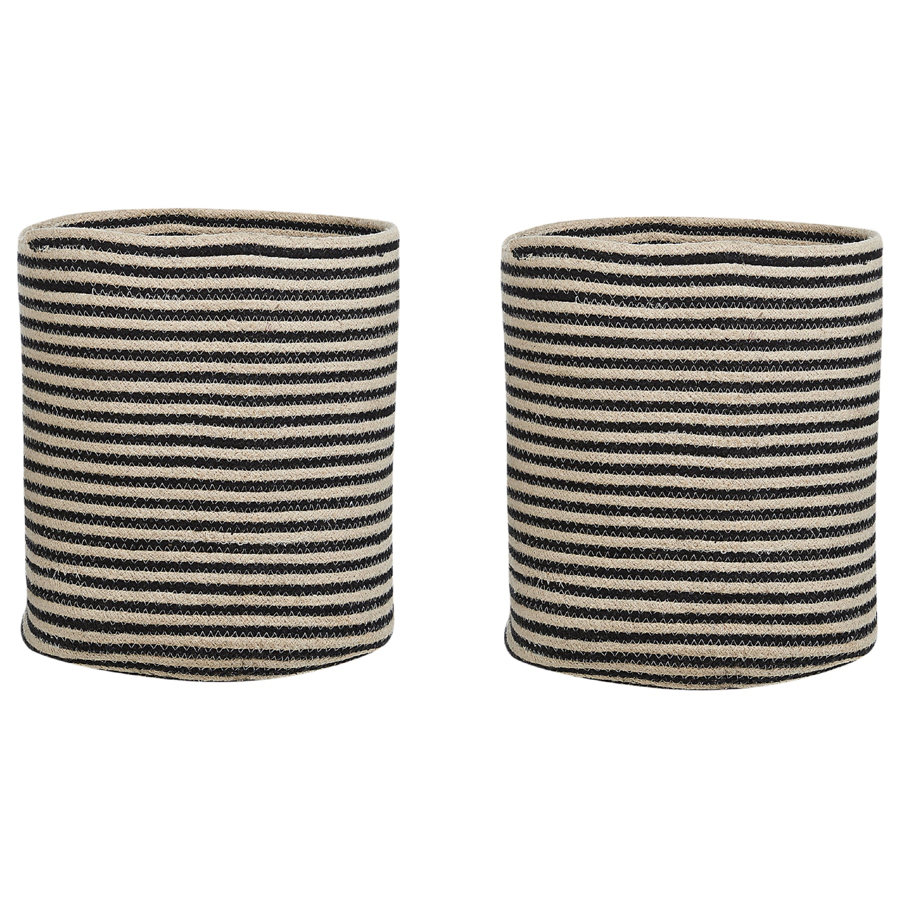 Beliani - YERKOY - Mand set van 2 - Beige - Katoen