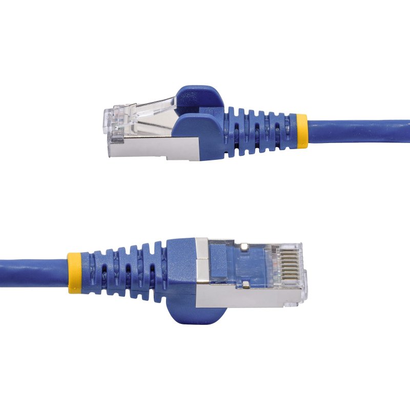 StarTech.com Câble Ethernet CAT8 Bleu de 2m, RJ45 Snagless, 25G/40G, 2000MHz, 100W PoE++, S/FTP, Fil de Cuivre Pur 26AWG, LSZH, Cordon de Raccordement Réseau Blindé avec Serre-Câble, Testé par Fluke Channel