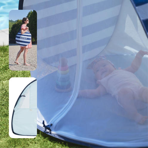 Tente Anti-UV Haute protection 50+ Marinière - BABYMOOV